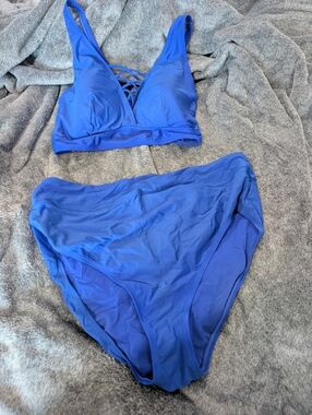 torrid Royal Blue Strappy Bikini Set